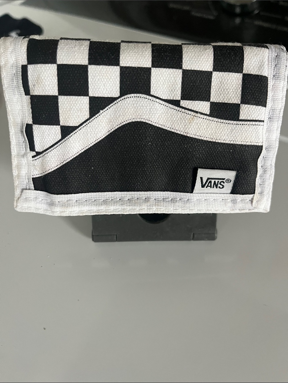 Vans Black & White Checkerboard Tri-Fold Wallet